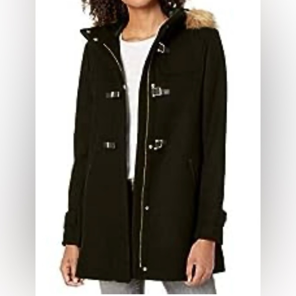 Cole Haan peacoat.
